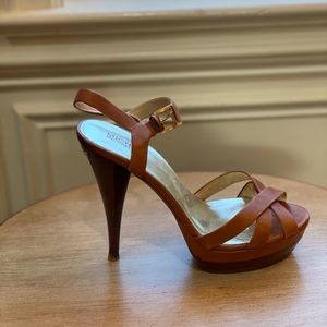 Michael Michael kors shoes brown sandals heels 10
